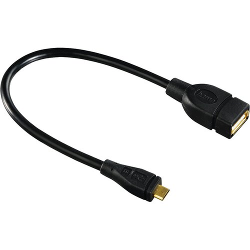 Kabel USB - Micro USB HAMA 0.15 m Czarny