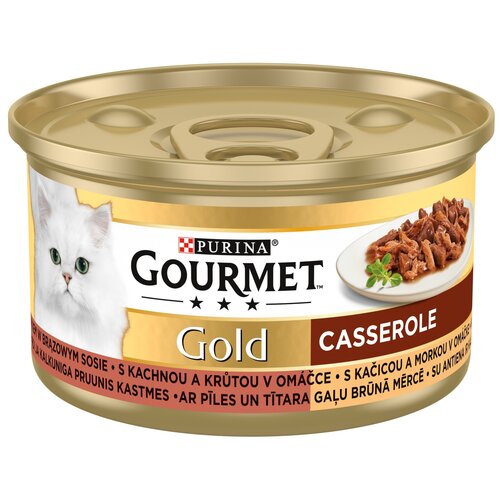 Karma dla kota GOURMET Casserole Kaczka z indykiem 85g