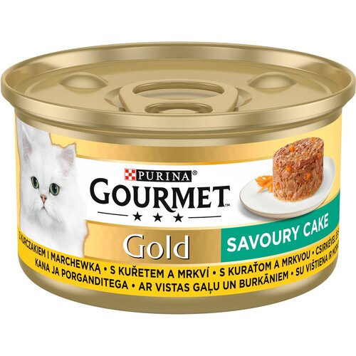 Karma dla kota GOURMET Gold Savoury Cake Kurczak i marchewka 85 g