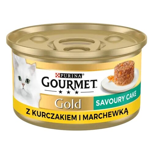 Karma dla kota GOURMET Gold Savoury Cake Kurczak i marchewka 85 g