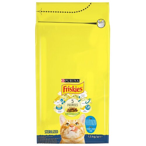 Karma dla kota FRISKIES Sterilized Łosoś z Warzywami 1.5 kg