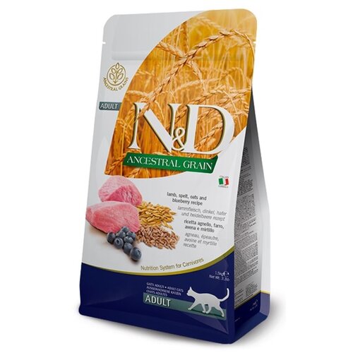 Karma dla kota FARMINA N&D Ancestral Grain Jagnięcina z borówką 1.5 kg