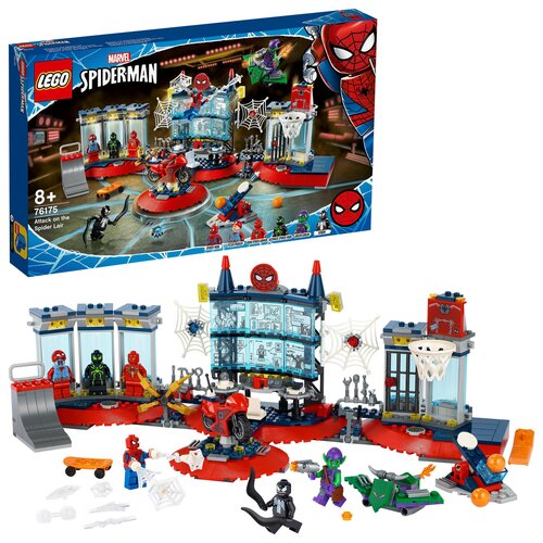 LEGO Marvel Spider-Man Atak na kryjówkę Spider-Mana 76175