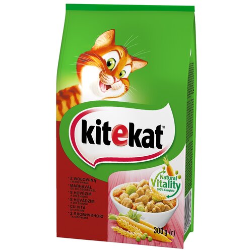 Karma dla kota KITEKAT Wołowina z warzywami 300 g