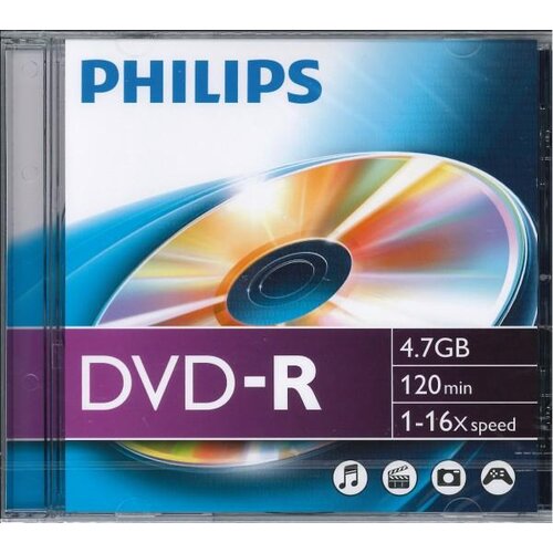 Płyta PHILIPS DVD-R 4.7 GB Slim