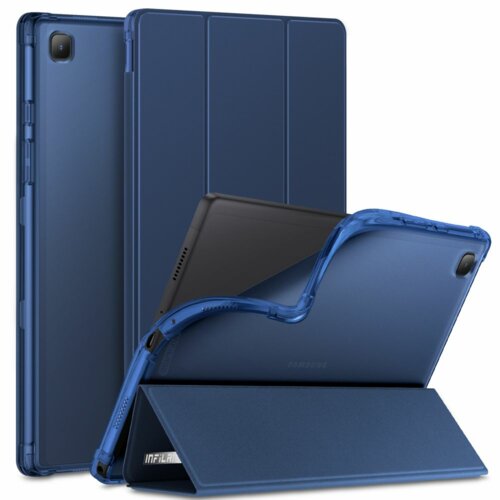 Etui na Galaxy Tab A7 INFILAND Smart Stand Niebieski