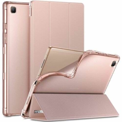 Etui na Galaxy Tab A7 INFILAND Smart Stand Różowy