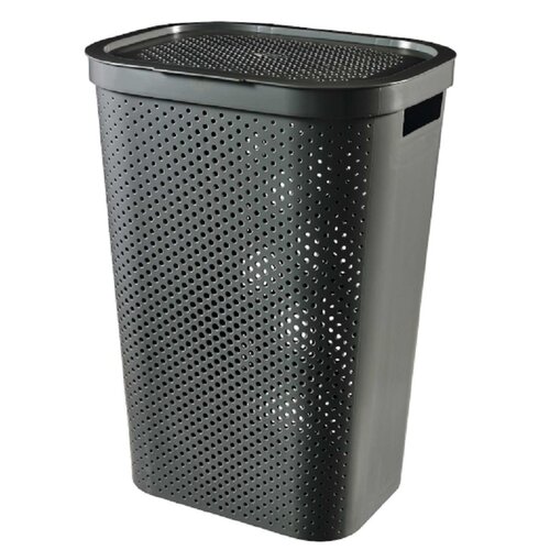 Kosz na pranie CURVER Infinity Recycled 60L Ciemnoszary