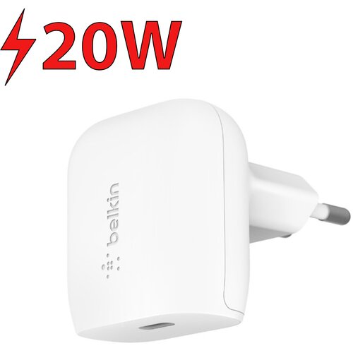 Ładowarka sieciowa BELKIN PD Home Charger WCA003VFWH 20W Biały