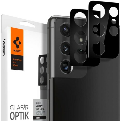 Szkło hartowane SPIGEN Optik.TR Camera Lens do Samsung Galaxy S21 Ultra Czarny
