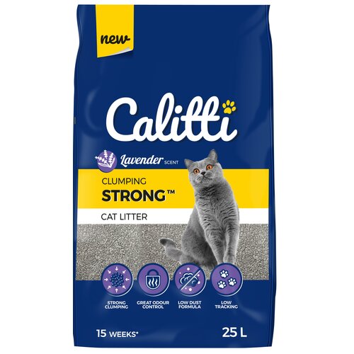Żwirek dla kota CALITTI Strong Lavender 25 L
