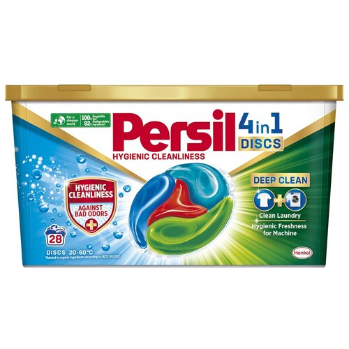Kapsułki do prania PERSIL Hygienic CleanLiness Disc 4 w 1 - 28 szt.