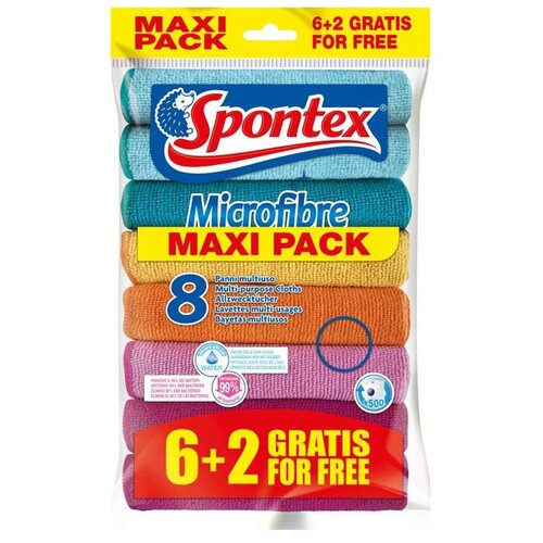Ściereczka SPONTEX Microfibre 19700052 (8 sztuk)