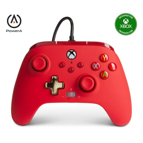 Kontroler POWERA Enhanced Czerwony 1518810-01 (Xbox)