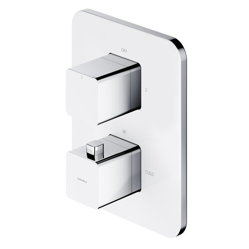 Bateria wannowa podtynkowa OMNIRES Parma PM7436 Chrom/Biały
