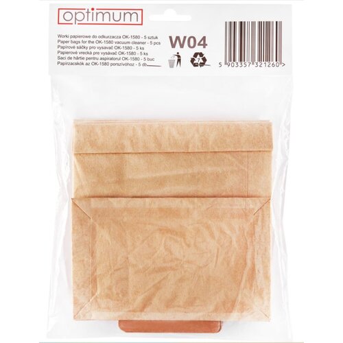 Worek do odkurzacza OPTIMUM W04 OK-1580 (5 sztuk)