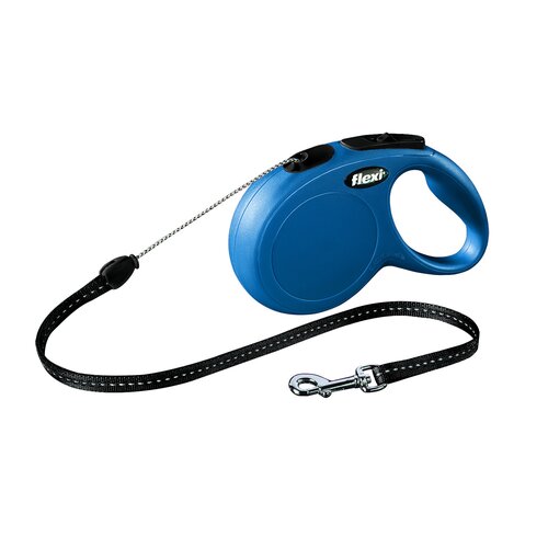 Smycz FLEXI New Classic S (8 m - 12 kg) Niebieski