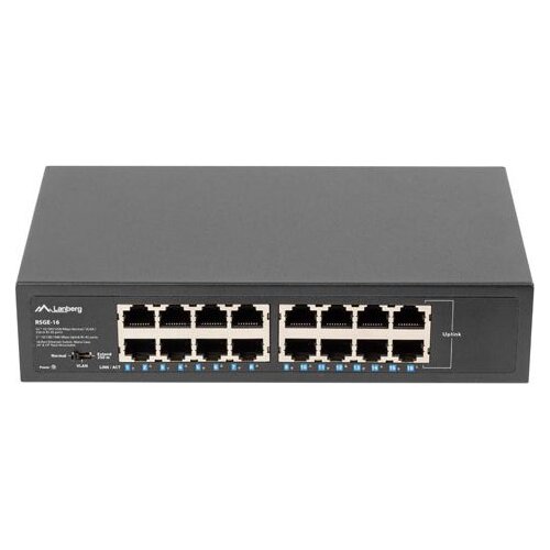 Switch LANBERG RSGE-16 Gigabit Ethernet, 16 portów