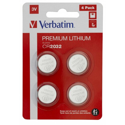 Bateria CR2032 VERBATIM (4 szt.)