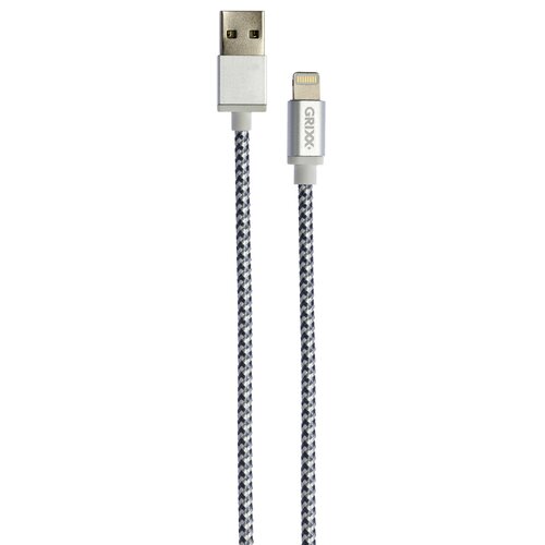 Kabel USB - Lighting GRIXX 3 m Szaro-biały