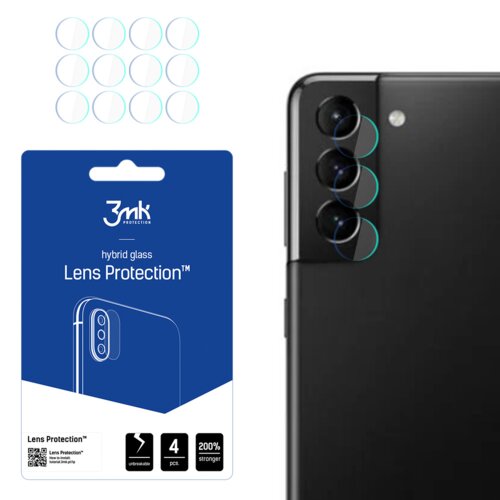 Szkło hybrydowe na obiektyw 3MK Lens Protection do Samsung Galaxy S21 5G