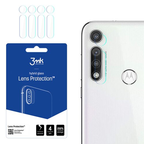 Szkło hybrydowe na obiektyw 3MK Lens Protection do Motorola Moto G Fast
