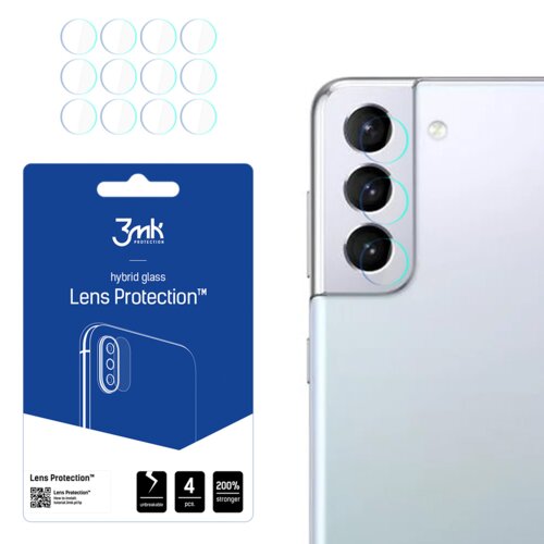 Szkło hybrydowe na obiektyw 3MK Lens Protection do Samsung Galaxy S21+