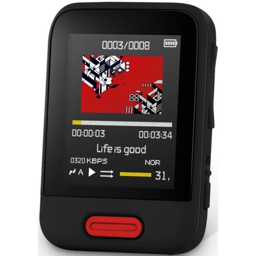 Odtwarzacz MP3 SENCOR SFP 7716 16 GB Czarny