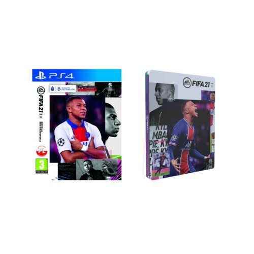 FIFA 21 - Edycja Mistrzowska Gra PS4 (Kompatybilna z PS5) + FIFA 21 Steelbook PROMISE
