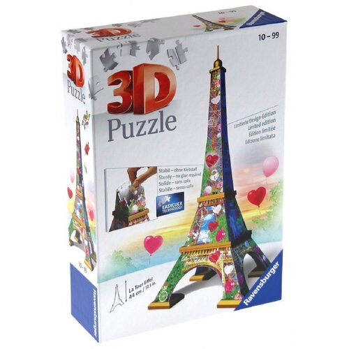 Puzzle 3D RAVENSBURGER Wieża Eiffla Love Edition (216 elementów)