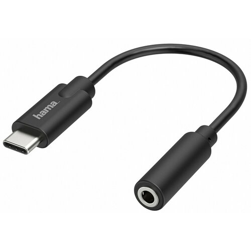 Adapter USB Typ-C - Jack 3.5mm HAMA 0.15 m Czarny
