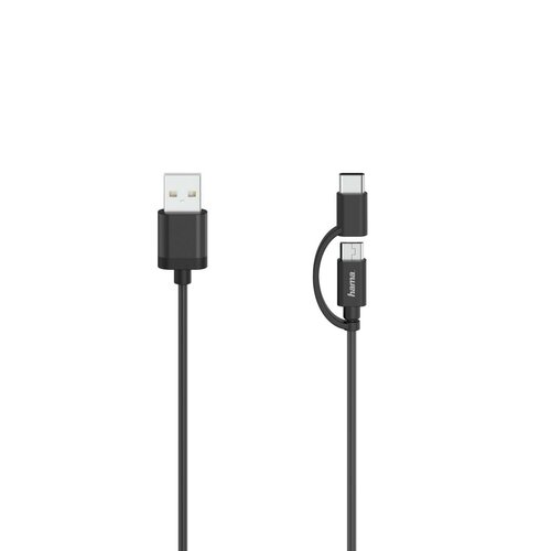 Kabel USB - Micro USB B/USB Typ-C HAMA 0.75 m