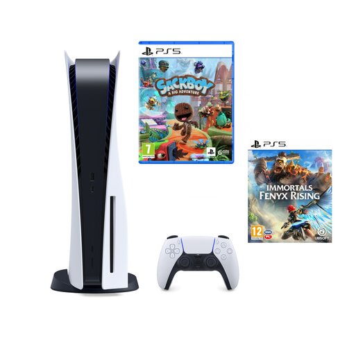 Konsola SONY PlayStation 5 + Sackboy: A Big Adventure Gra PS5 + Immortals Fenyx Rising Gra PS5