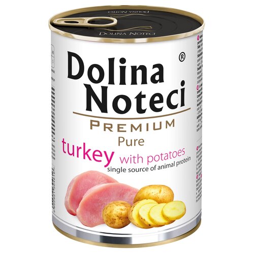 Karma dla psa DOLINA NOTECI Premium Pure bogata w indyka z ziemniakami 400 g