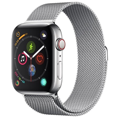 Pasek DEVIA Elegant Milanese do Apple Watch (38/40/41mm) Srebrny