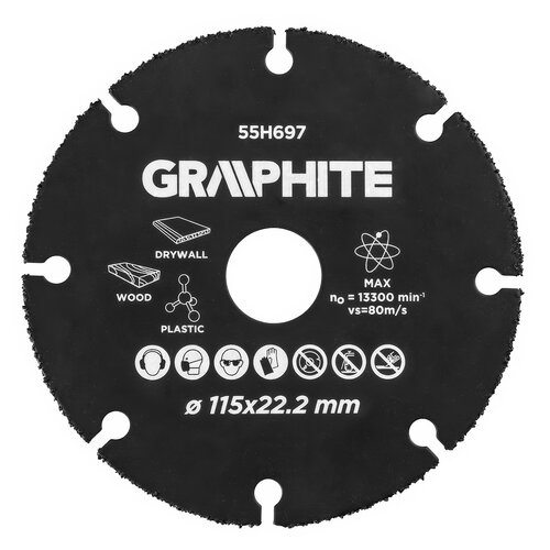 Tarcza do cięcia GRAPHITE 55H697 115 mm