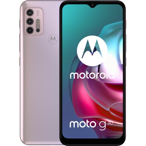 Smartfon MOTOROLA G30 6/128GB 6.5" 90Hz Różowy PAML0023PL