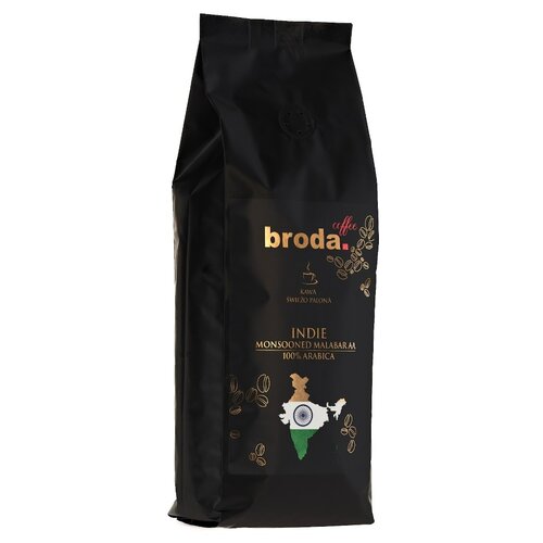 Kawa ziarnista BRODA COFFEE Indie Monsooned Malabar AA Arabica 1 kg