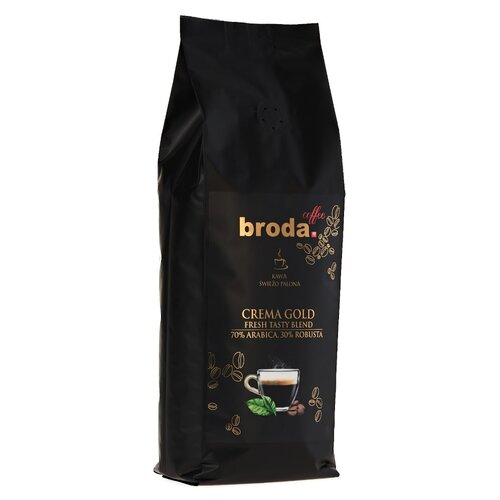 Kawa ziarnista BRODA COFFEE Crema Gold Tasty Blend 1 kg