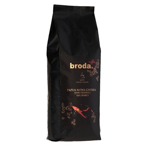 Kawa ziarnista BRODA COFFEE Papua Nowa Gwinea Simbu Premium A Arabica 1 kg