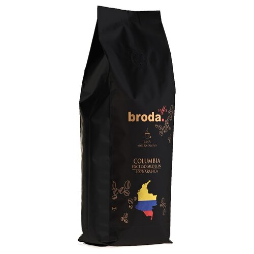 Kawa ziarnista BRODA COFFEE Columbia Excelso Medelin Arabica 0.5 kg