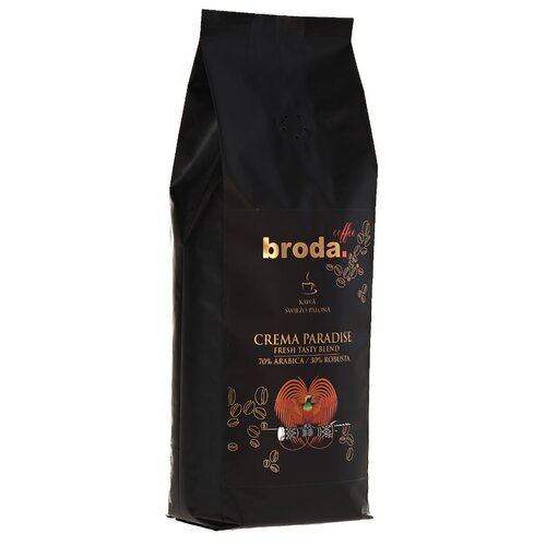 Kawa ziarnista BRODA COFFEE Crema Paradise Tasty Blend 1 kg