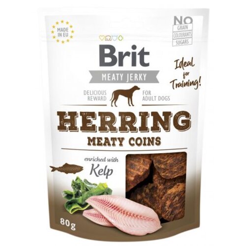 Przysmak dla psa BRIT Jerky Herring Meaty Coins 80 g