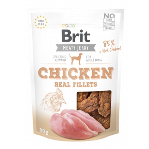 Przysmak dla psa BRIT Jerky Filet z kurczaka 80 g