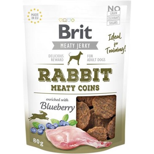 Przysmak dla psa BRIT Jerky Rabbit Meaty Coins Królik 80 g