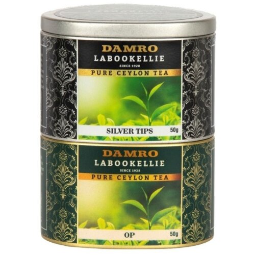 Herbata DAMRO Labookellie Silver Tips 50g + Orange Pekoe 50g