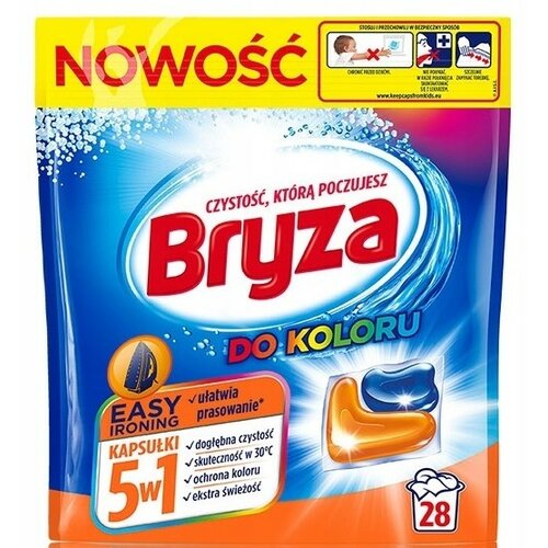 Kapsułki do prania BRYZA 5 w 1 Easy Ironing - 28 szt.
