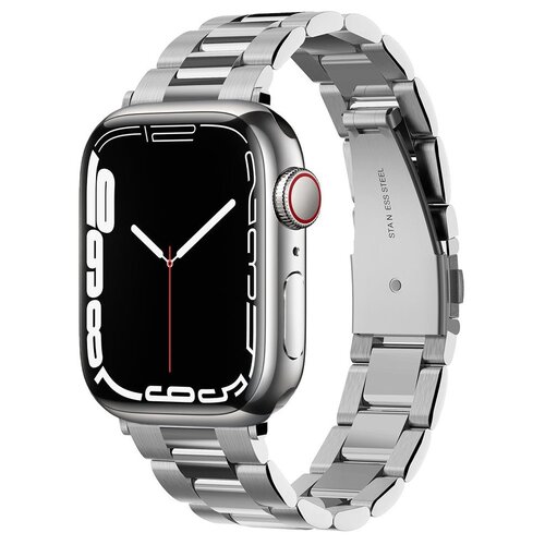 Pasek SPIGEN Modern Fit Band do Apple Watch 6/7/8/9/10/SE (40/41/42mm) Srebrny