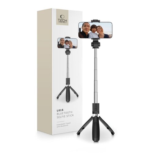 Uchwyt selfie TECH-PROTECT L01S Wireless Tripod Czarny
