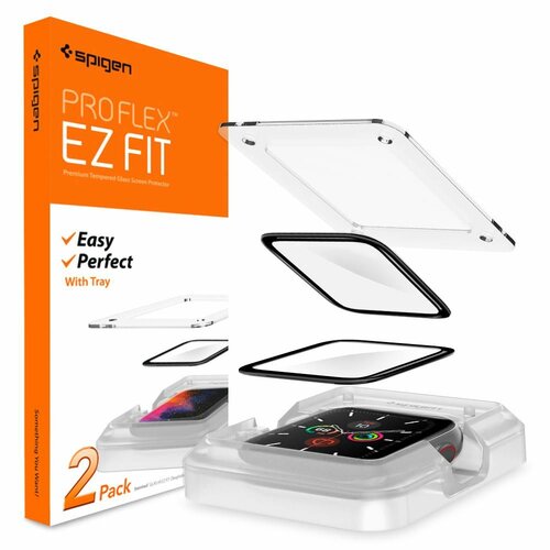 Szkło hybrydowe SPIGEN ProFlex ”EZ FIT” do Apple Watch 4/5/6/SE (44mm)